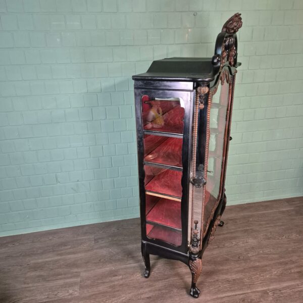 Display Case Biedermeier 1850 Veneer - Image 3