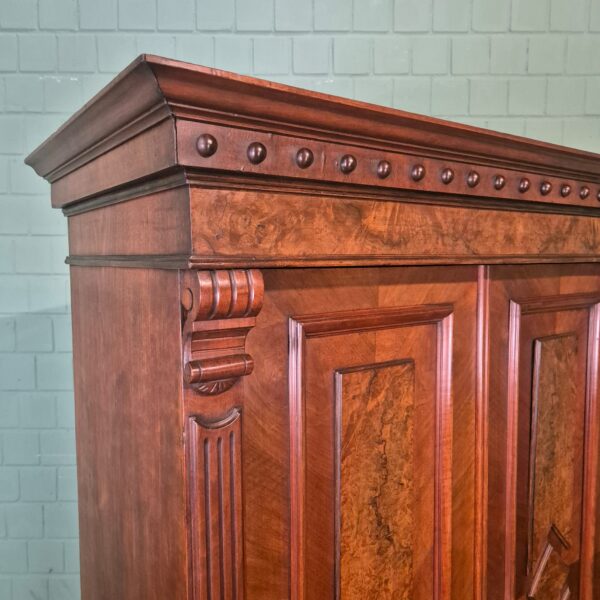 Wardrobe Gründerzeit 1880 Walnut - Image 4