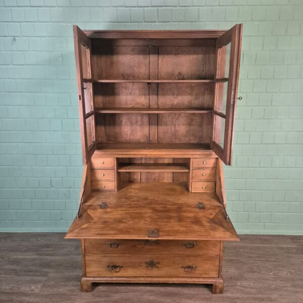 Secretary Biedermeier 1880 Oak - Image 15