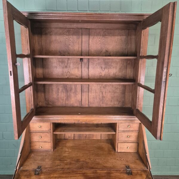 Secretary Biedermeier 1880 Oak - Image 16