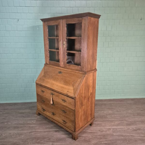 Secretary Biedermeier 1880 Oak - Image 3