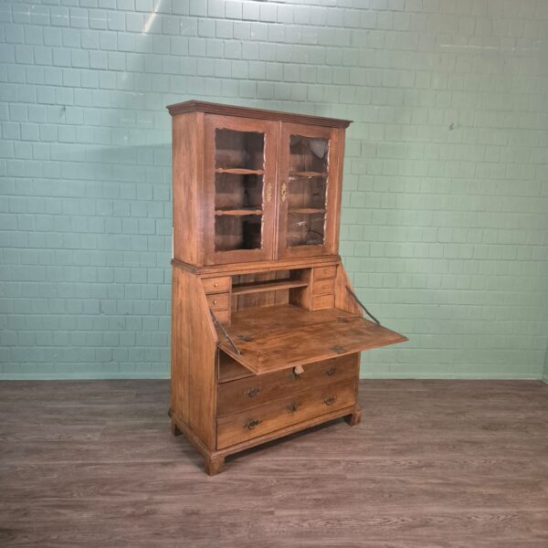 Secretary Biedermeier 1880 Oak - Image 4