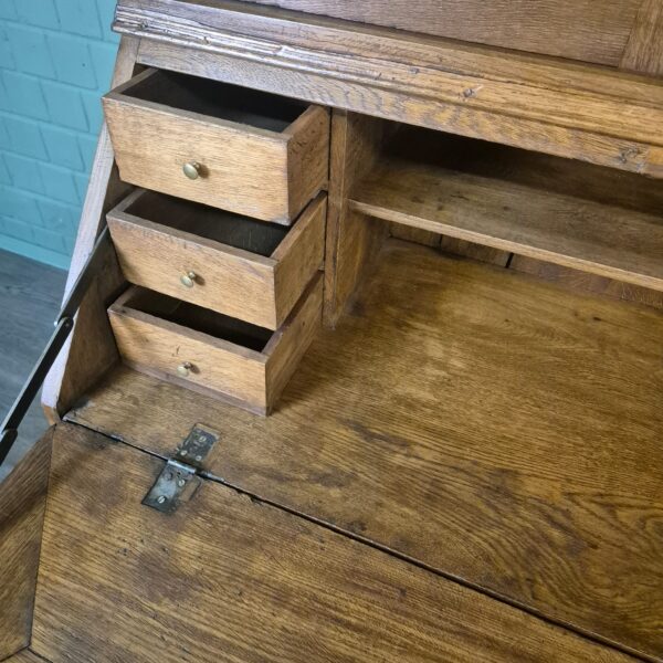 Secretary Biedermeier 1880 Oak - Image 17