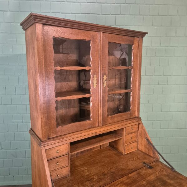 Secretary Biedermeier 1880 Oak - Image 6