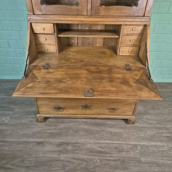 Secretary Biedermeier 1880 Oak - Image 9