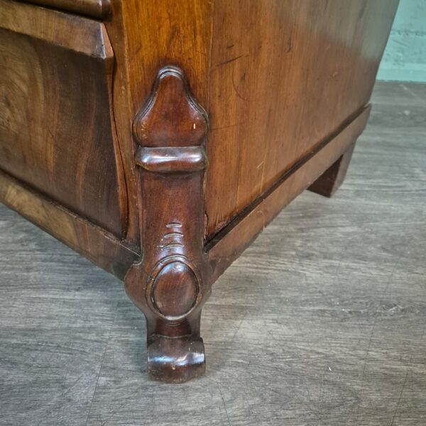 Secretary Biedermeier 1860 Mahogany - Image 7