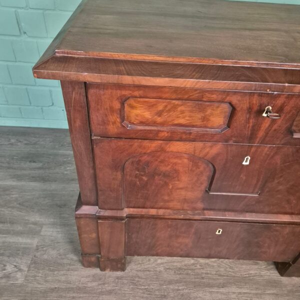 Chest of Drawers Biedermeier 1810 Mahogany - Image 5