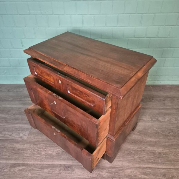 Chest of Drawers Biedermeier 1810 Mahogany - Image 9