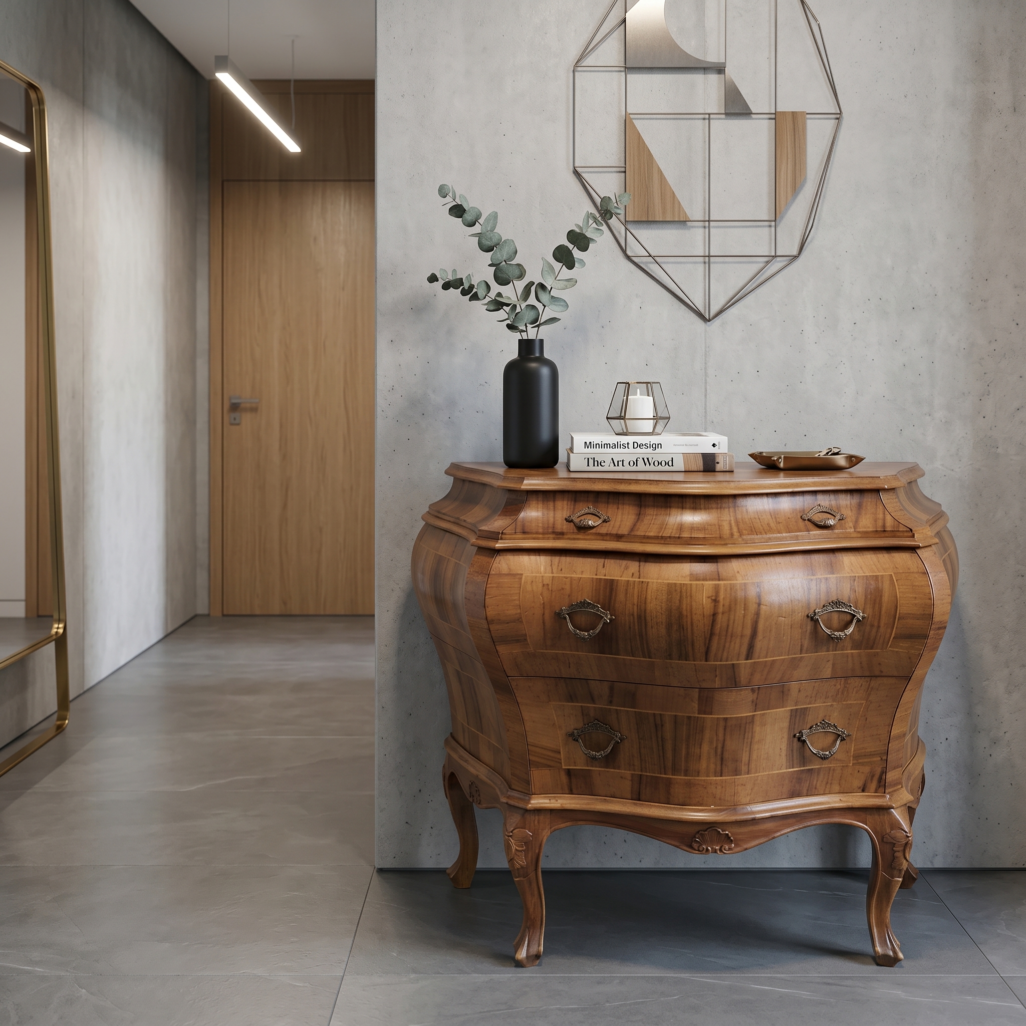 Dresser Neo-baroque Walnut 0,80 m - Image 2