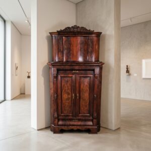 Corner Cabinet Biedermeier 1840 Mahogany
