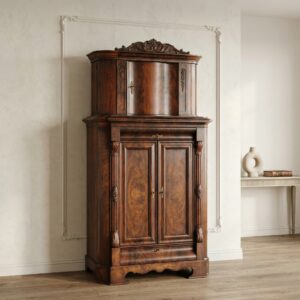 Corner Cabinet Biedermeier 1840 Mahogany