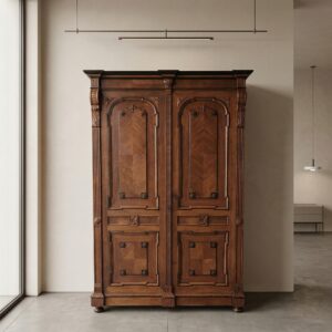 Wardrobe Gründerzeit 1880 Walnut