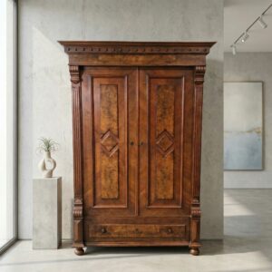 Wardrobe Gründerzeit 1880 Walnut