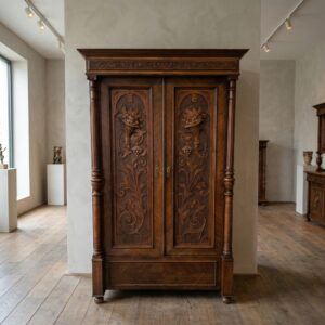 Wardrobe Gründerzeit 1880 Walnut