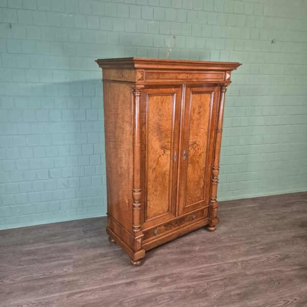 Wardrobe Gründerzeit 1880 Walnut - Image 3