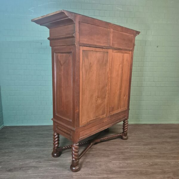 Cross-legged cabinet Gründerzeit 1870 Walnut - Image 16