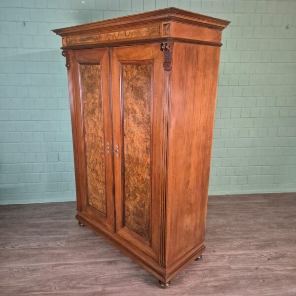 Wardrobe Gründerzeit 1880 Walnut - Image 3