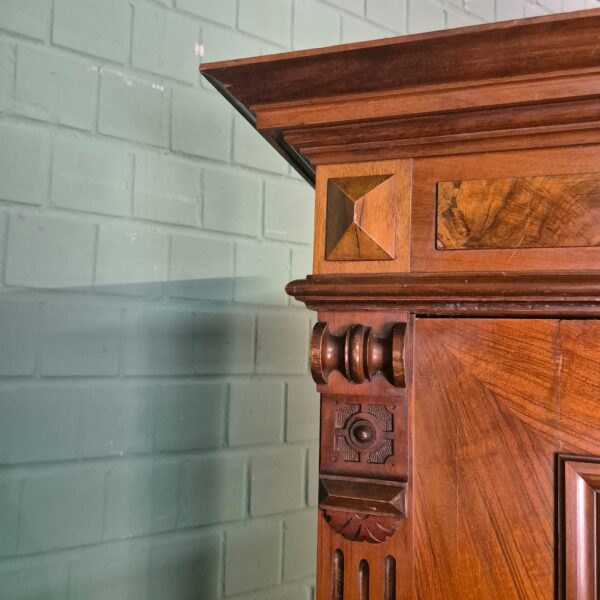 Wardrobe Gründerzeit 1880 Walnut - Image 4