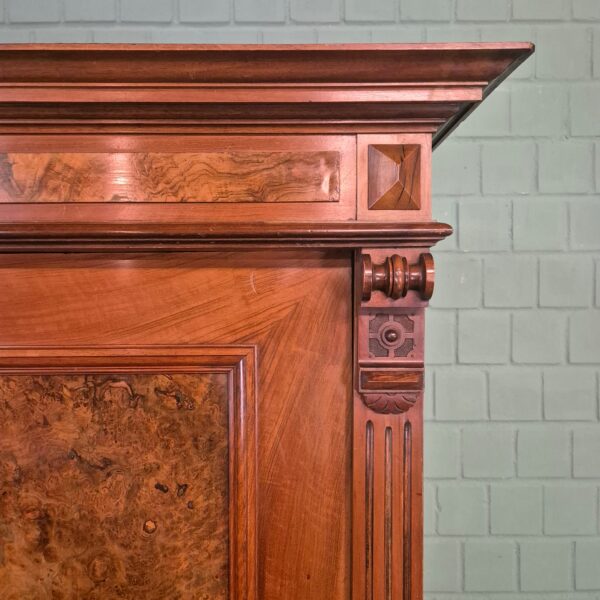 Wardrobe Gründerzeit 1880 Walnut - Image 6