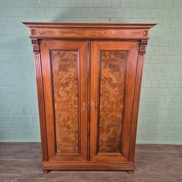Wardrobe Gründerzeit 1880 Walnut - Image 2