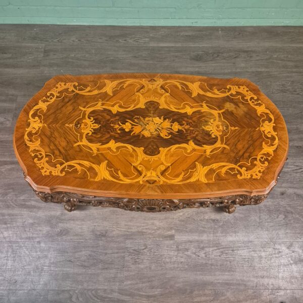 Coffee Table Walnut Neo-baroque - Image 4