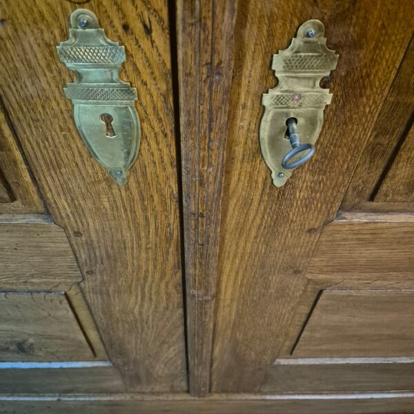 Wardrobe Biedermeier 1820 Oak - Image 8