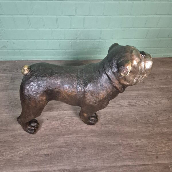 Statue Dog Bulldog Bronze 0,72 m - Image 3