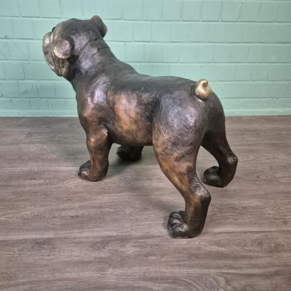 Statue Dog Bulldog Bronze 0,72 m - Image 6