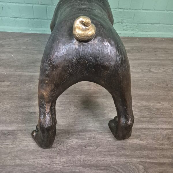 Statue Dog Bulldog Bronze 0,72 m - Image 9
