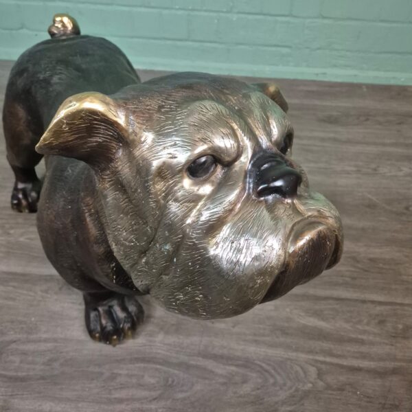 Statue Dog Bulldog Bronze 0,72 m - Image 2