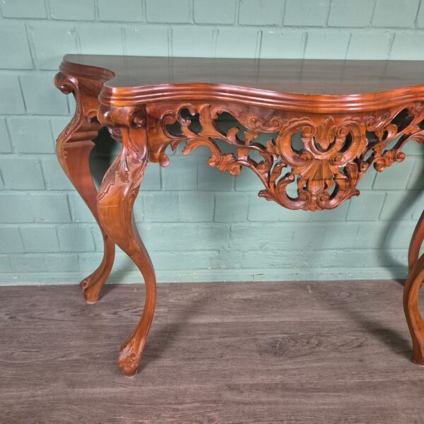 Side Table Neo-baroque Mahogany - Image 4
