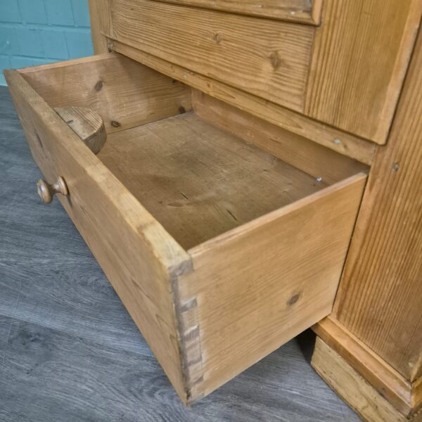 Wardrobe Biedermeier 1850 Pine - Image 9
