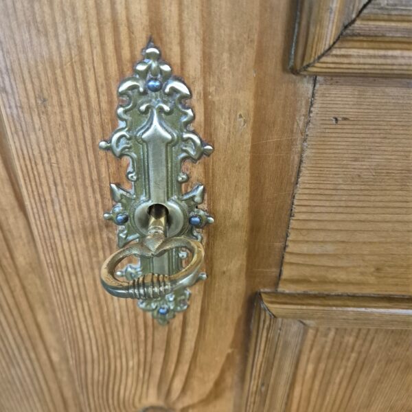Wardrobe Biedermeier 1850 Pine - Image 4