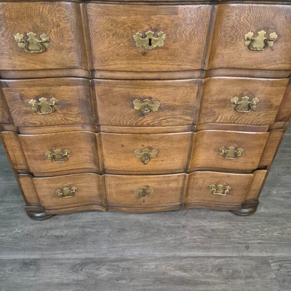 Chest of Drawers Baroque 1770 Oak - Image 11