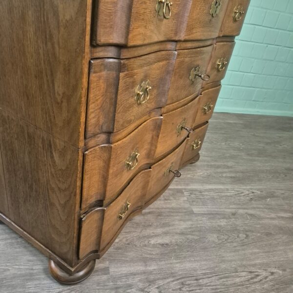 Chest of Drawers Baroque 1770 Oak - Image 7
