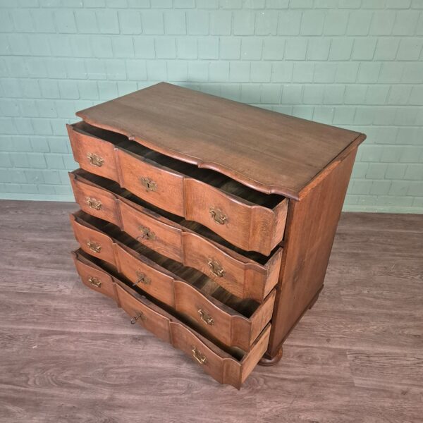 Chest of Drawers Baroque 1770 Oak - Image 12