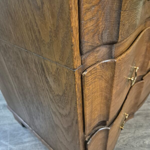 Chest of Drawers Baroque 1770 Oak - Image 8