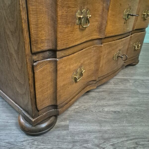 Chest of Drawers Baroque 1770 Oak - Image 9