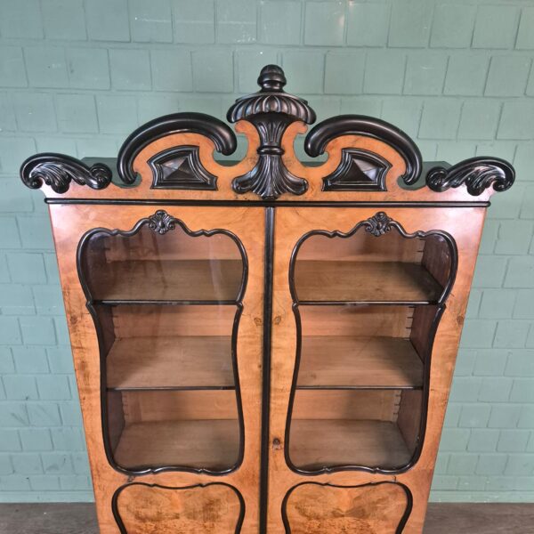 Cabinet Biedermeier 1860 Walnut - Image 8