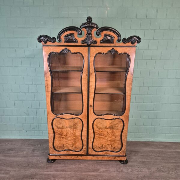 Cabinet Biedermeier 1860 Walnut - Image 2