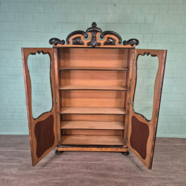 Cabinet Biedermeier 1860 Walnut - Image 10