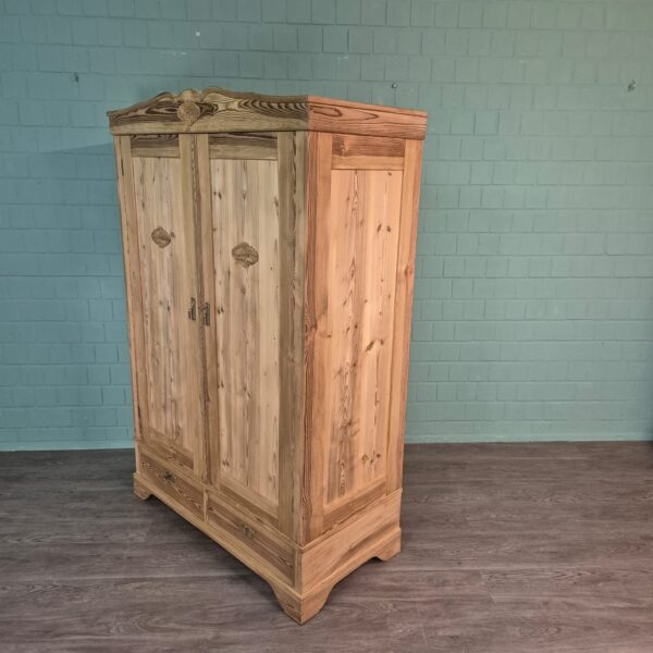 Wardrobe Jugendstil 1900 Pine - Image 3