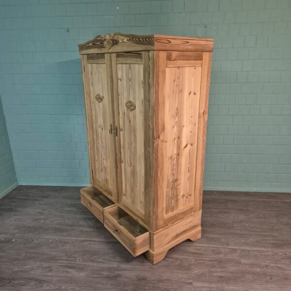 Wardrobe Jugendstil 1900 Pine - Image 12