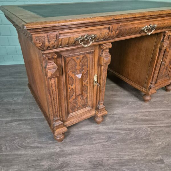 Desk Gründerzeit 1880 Oak - Image 7