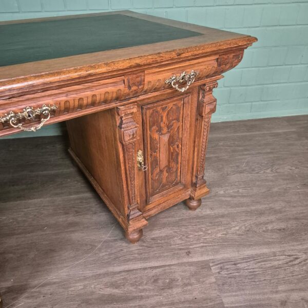 Desk Gründerzeit 1880 Oak - Image 10
