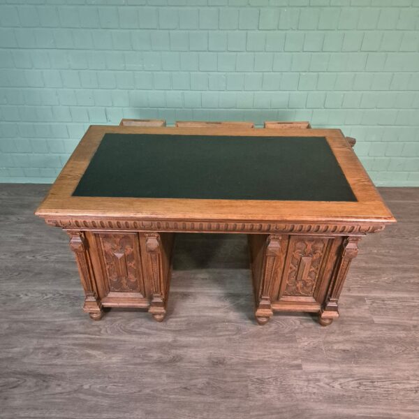 Desk Gründerzeit 1880 Oak - Image 3