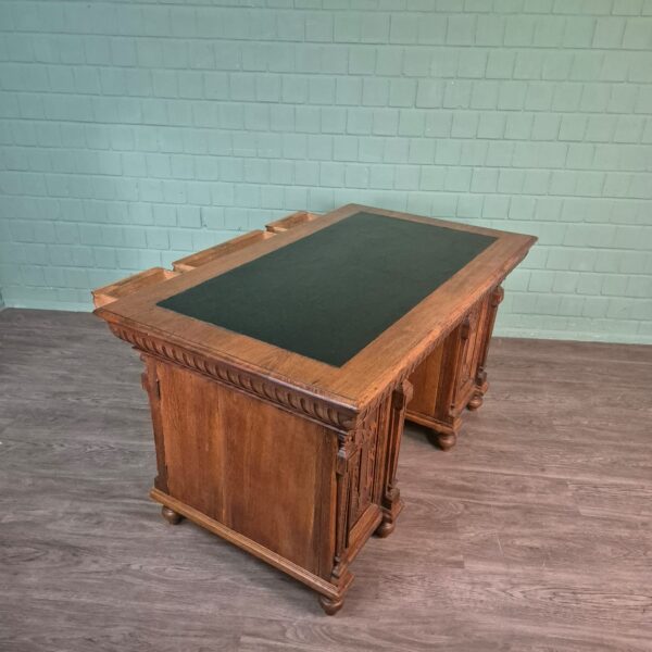 Desk Gründerzeit 1880 Oak - Image 4