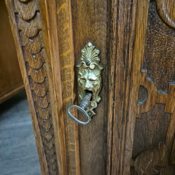 Desk Gründerzeit 1880 Oak - Image 9