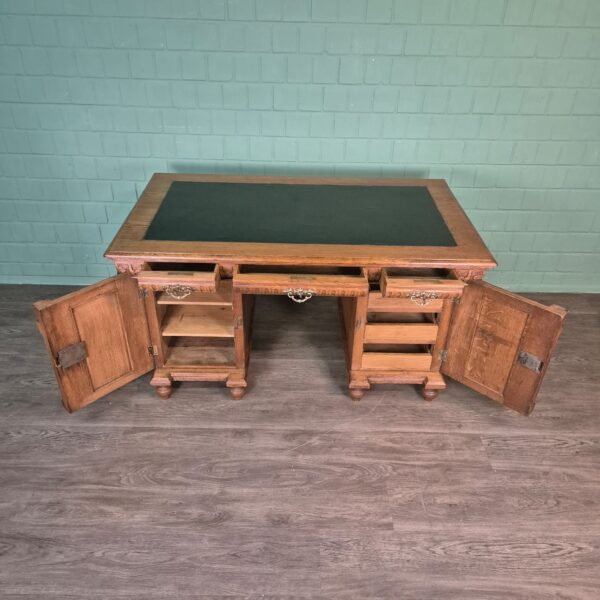Desk Gründerzeit 1880 Oak - Image 11