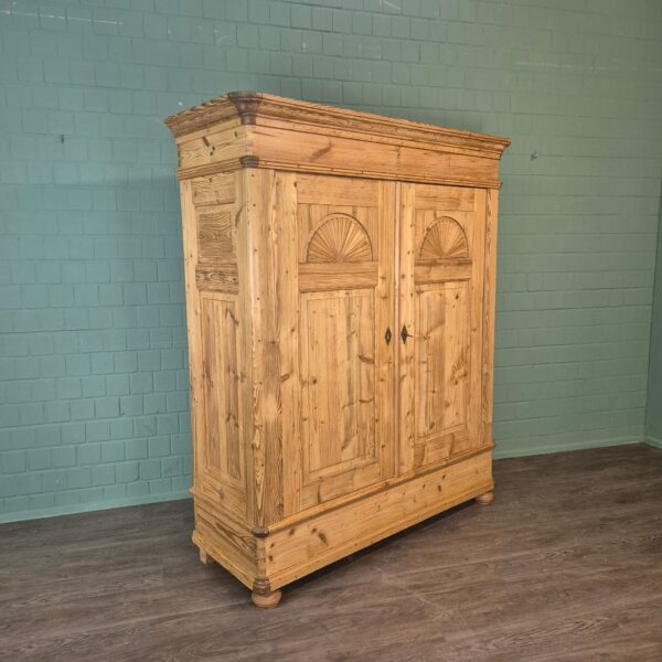 Wardrobe Biedermeier 1840 Pine